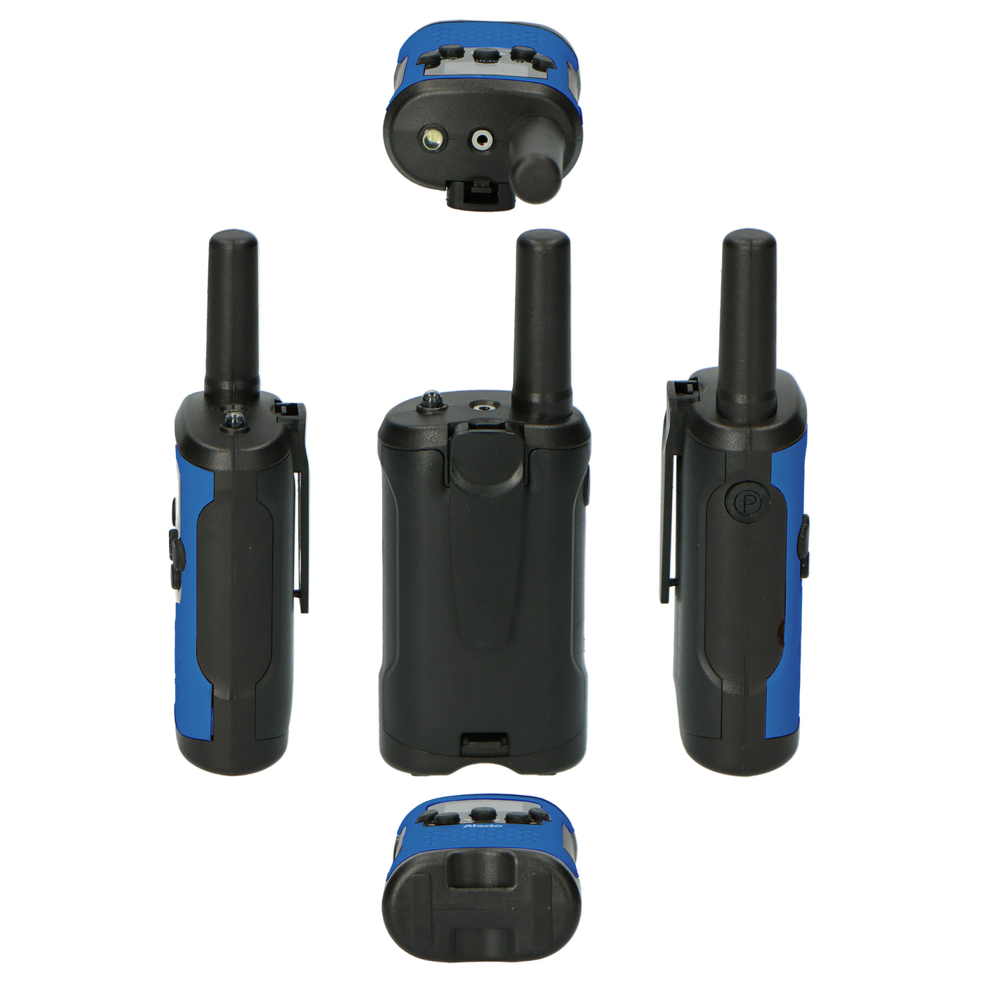 Alecto FR-115BW - Set of two Two-Way radios for children, range up to 7 kilometers, blue/black