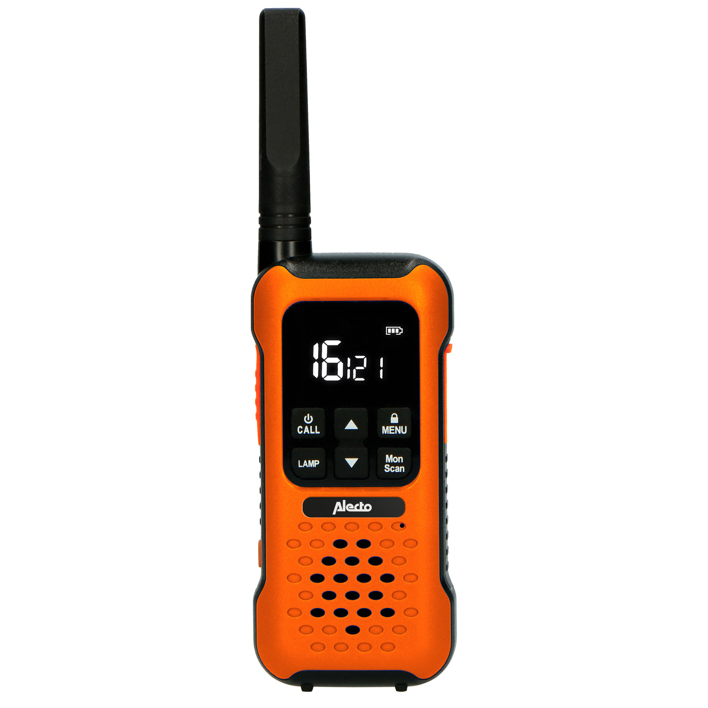 Alecto FR300OE - Ruggedized Two-Way radio, range up to 10 kilometers, orange/black