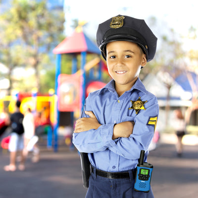 Alecto FR-115BW - Set of two Two-Way radios for children, range up to 7 kilometers, blue/black