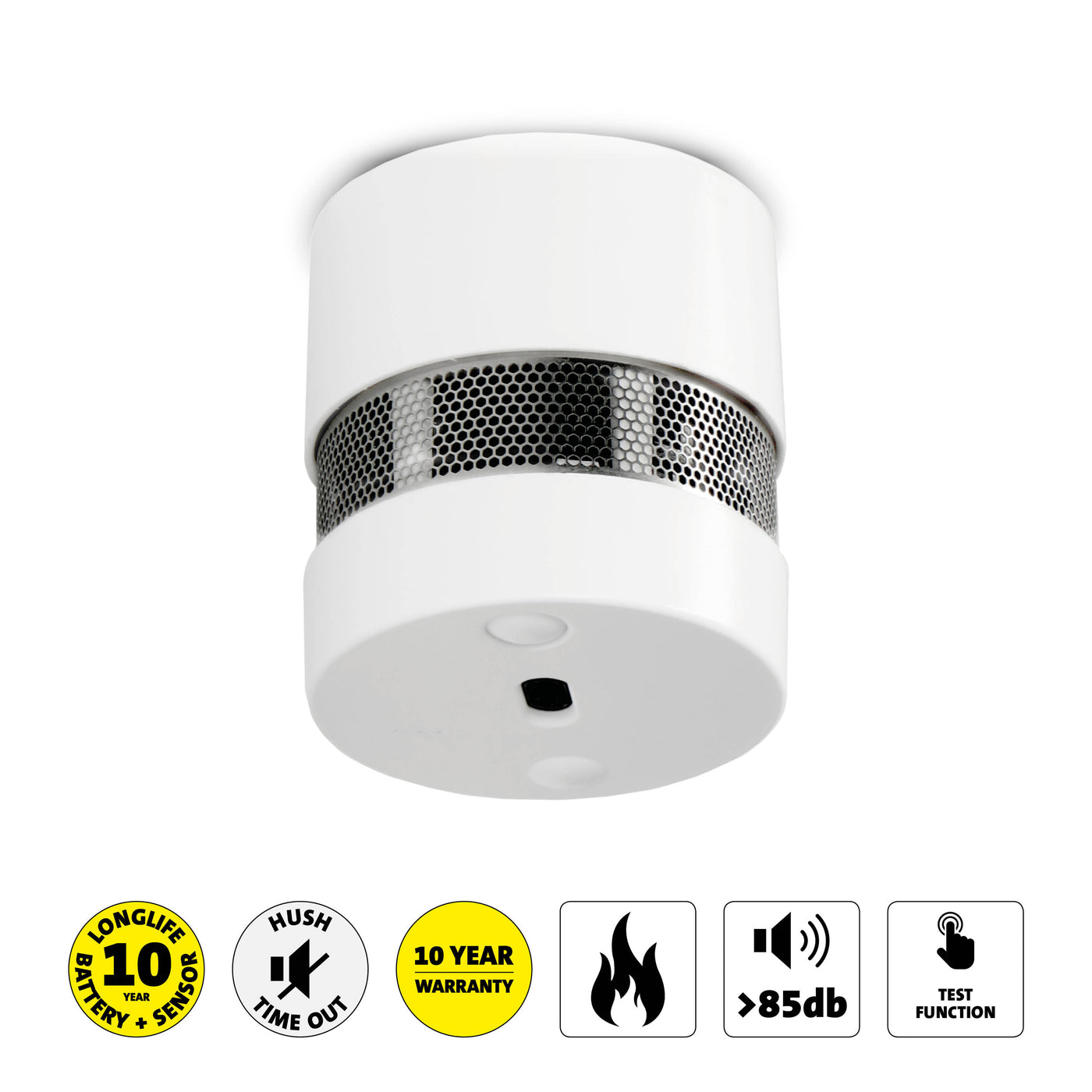 Alecto SA-201 - Mini smoke detector with 10 year battery and sensor runtime