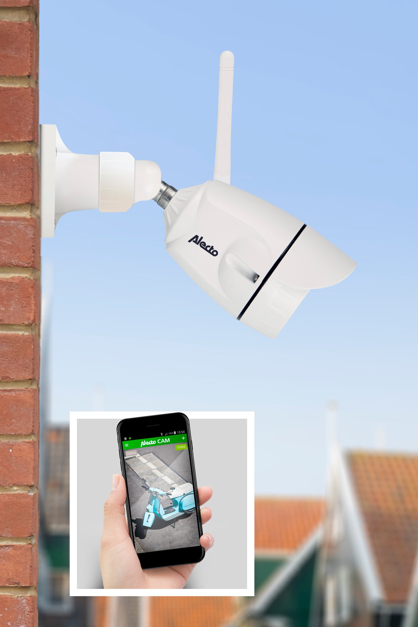 Alecto DVC-215IP - Outdoor Wi-Fi camera - White