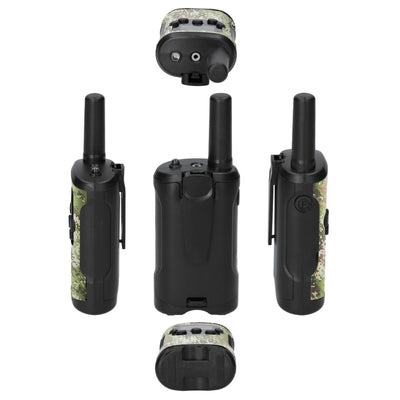 Alecto FR115CAMO - Set of 2 kids’ walkie talkies, range up to 7 kilometers, camouflage