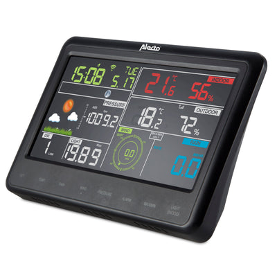 Alecto WS-5500 - Professional 8 in 1 wi-fi weather station with app and wireless outdoor sensor, black