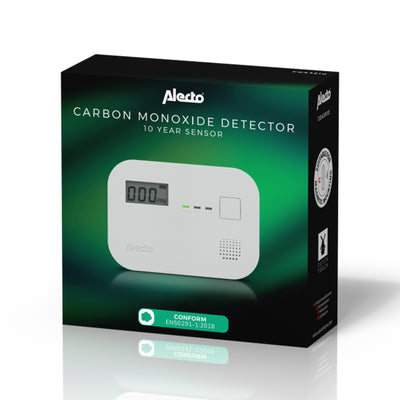 Alecto COA3910 - Carbon monoxide alarm with 10 year sensor runtime and display