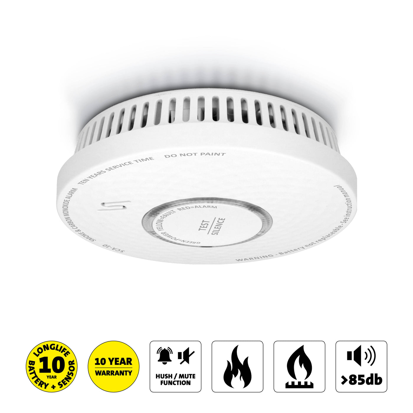 Alecto SCA-10 - Smoke and carbon monoxide alarm pack