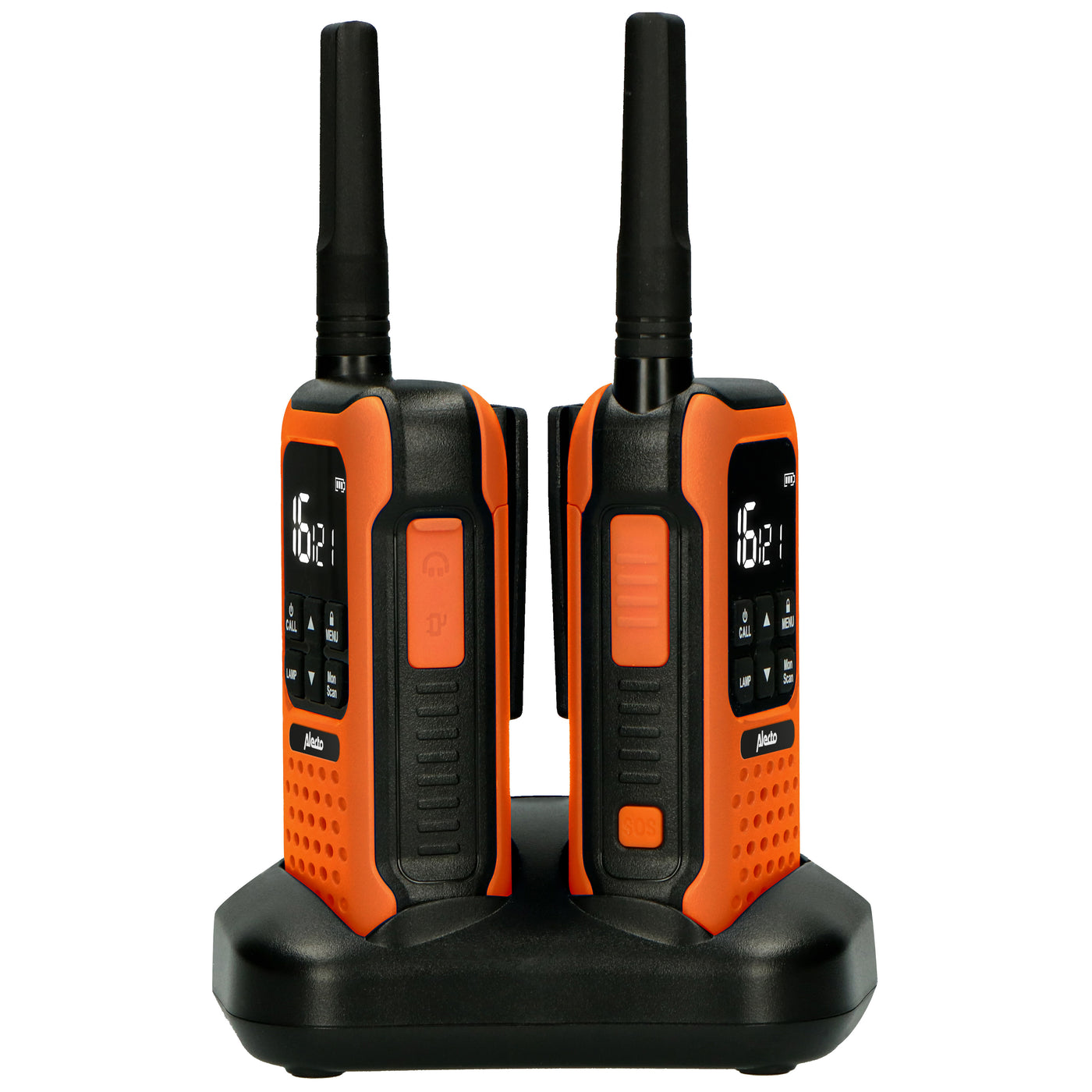 Alecto FR300OE - Ruggedized Two-Way radio, range up to 10 kilometers, orange/black