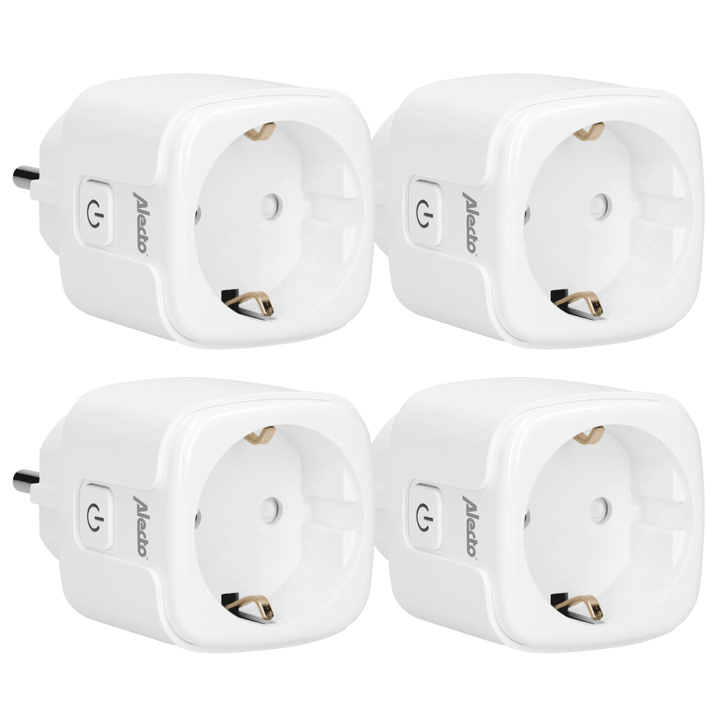 Alecto SMART-PLUG10 - Smart Wi-Fi plug, 16A, 3680W, 4 pack