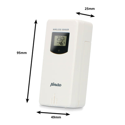 Alecto WS-1560 - Weather station with wireless sensor, bamboo