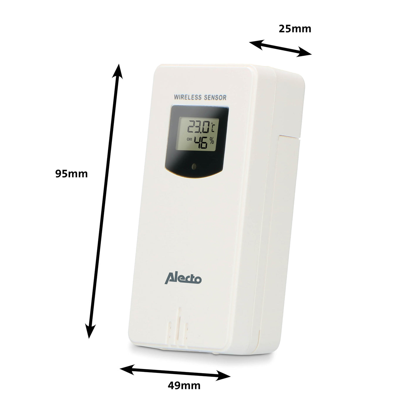 Alecto WS-1560 - Weather station with wireless sensor, bamboo
