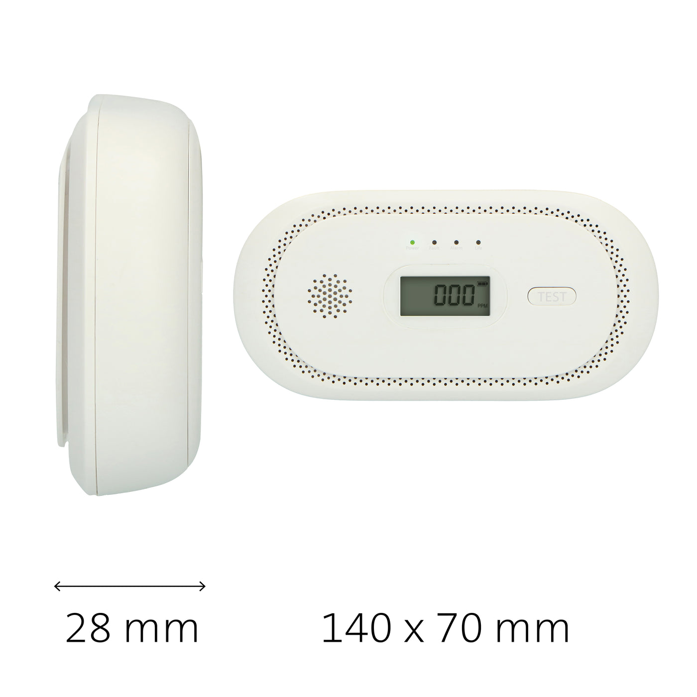 Alecto COA2650 - Carbon monoxide alarm with 10 year sensor runtime and display (successor COA-26)