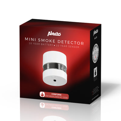 Alecto SA-201 - Mini smoke detector with 10 year battery and sensor runtime