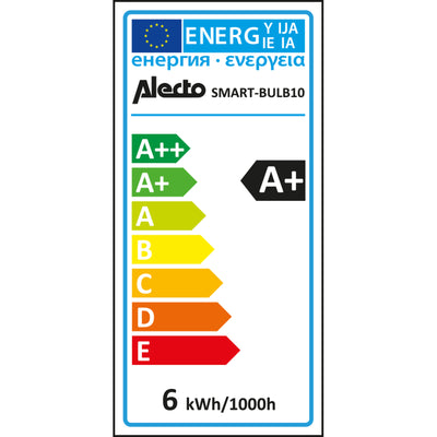 Alecto SMART-BULB10 DUO - Smart LED colour lamp with Wi-Fi, 2 pack