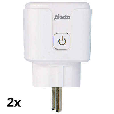 Alecto SMART-PLUG10 - Smart Wi-Fi plug, 16A, 3680W, 2 pack