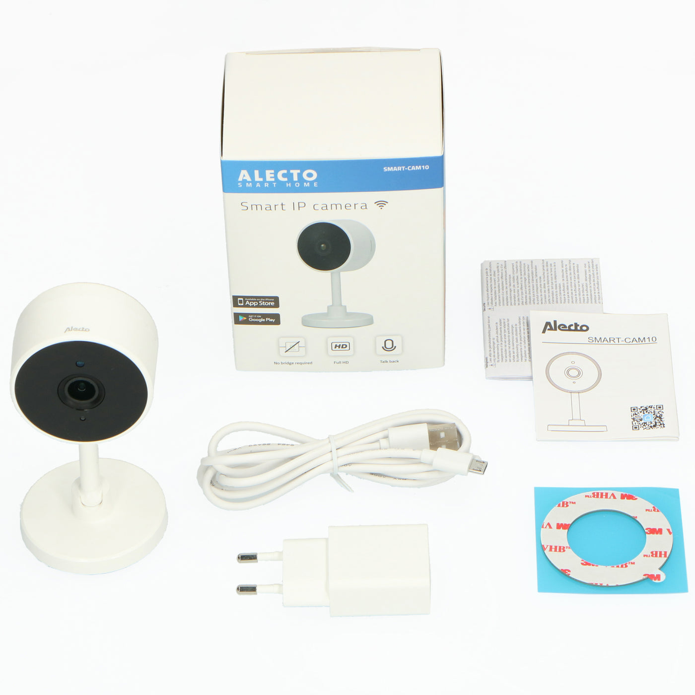 Alecto SMART-CAM10 - Smart wi-fi camera, IP camera suitable for home automation