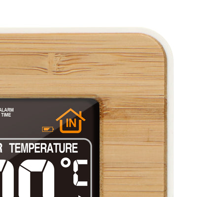 Alecto WS-1560 - Weather station with wireless sensor, bamboo
