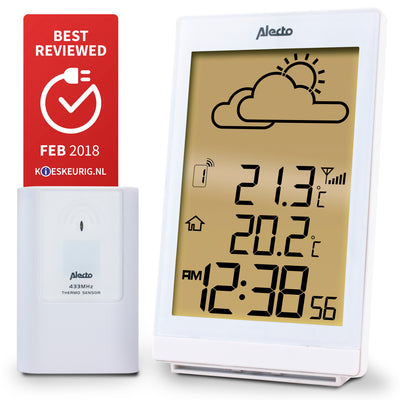 Alecto WS-2200WT - Weather station with wireless sensor, white