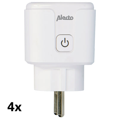 Alecto SMART-PLUG10 - Smart Wi-Fi plug, 16A, 3680W, 4 pack