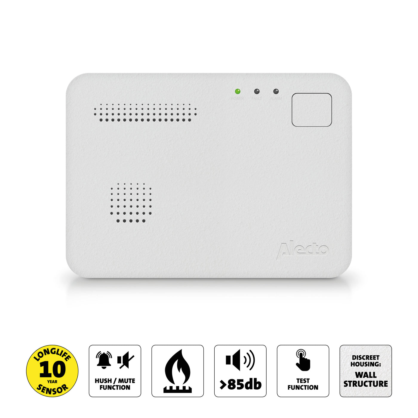 Alecto COA1910 - Carbon monoxide alarm with 10 year sensor runtime