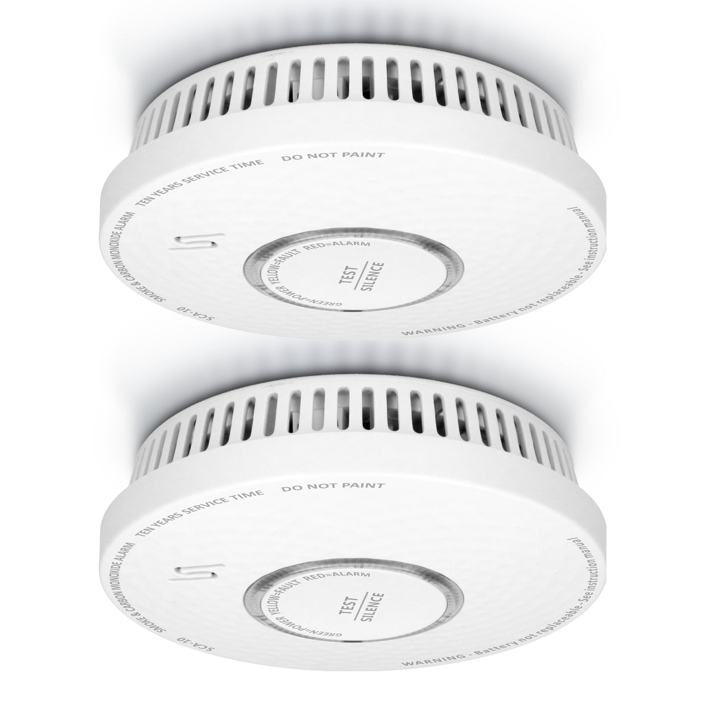 Alecto SCA-10 2x - Smoke and carbon monoxide alarm pack, 2 pack
