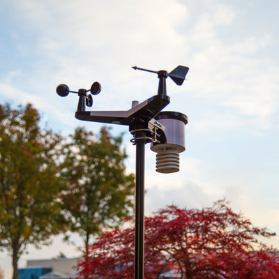 Alecto WS-5500 - Professional 8 in 1 wi-fi weather station with app and wireless outdoor sensor, black