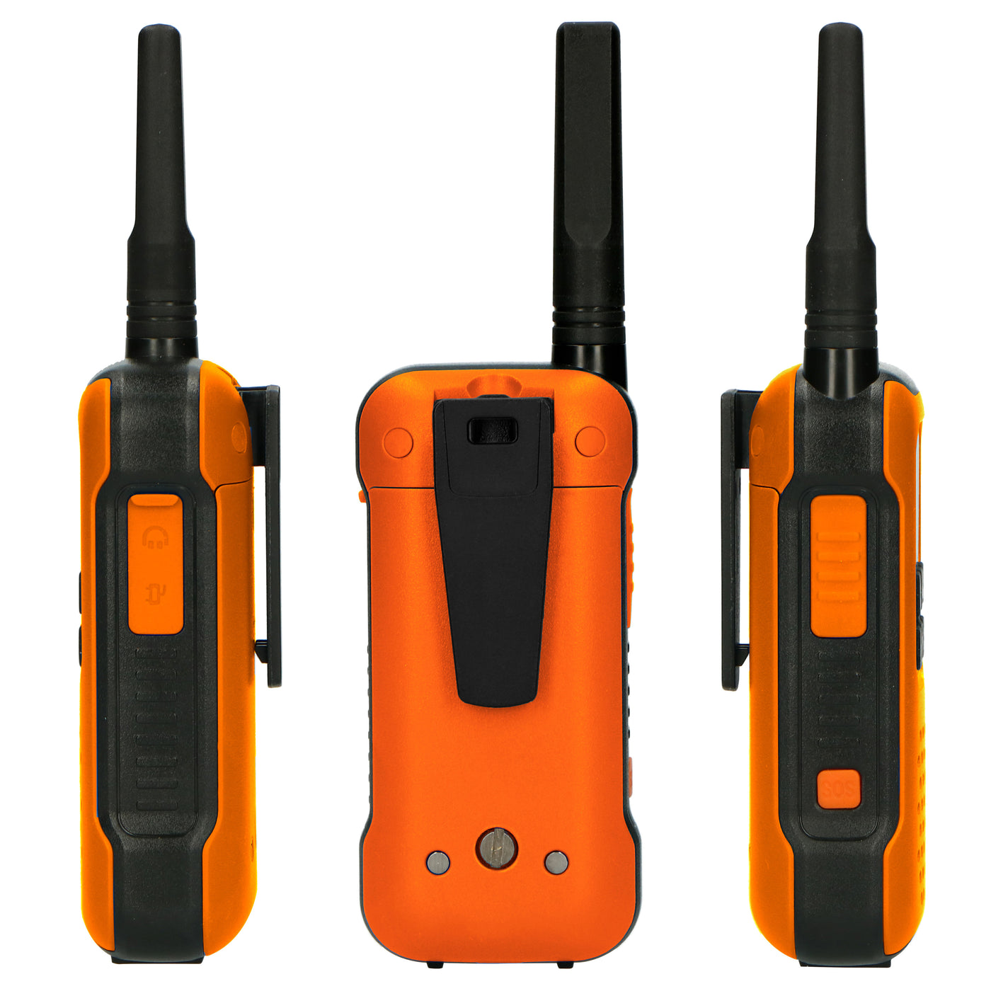 Alecto FR300OE - Ruggedized Two-Way radio, range up to 10 kilometers, orange/black