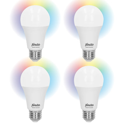 Alecto SMART-BULB10 4-PACK - Smart LED colour lamp with Wi-Fi, 4 pack