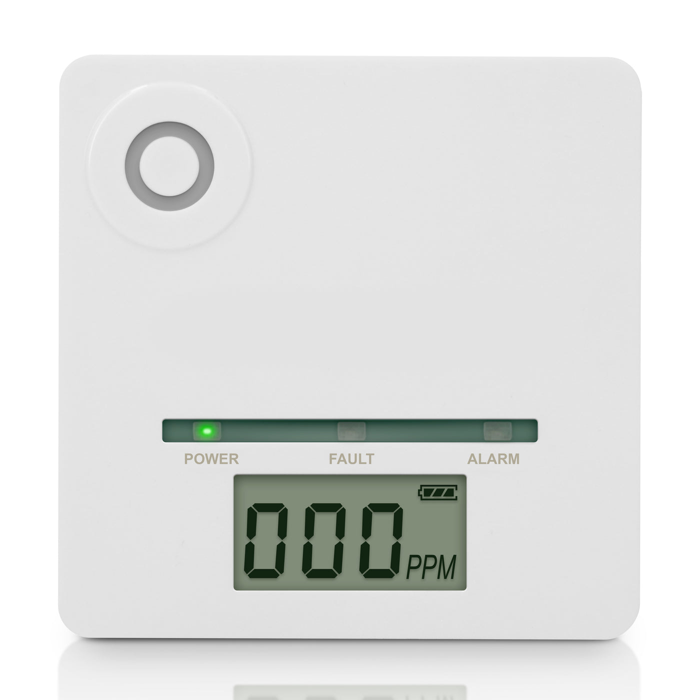 Alecto COA26 - Low level carbon monoxide alarm (>5ppm) with 10 years sensor runtime and temperature display, white