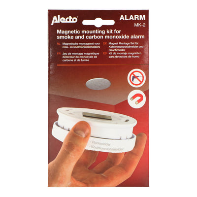 Alecto MK-2 - Magnetic mounting kit for smoke detectors and carbon monoxide alarms
