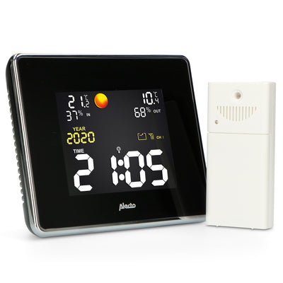Alecto WS-1550 - Weather station with wireless sensor, black