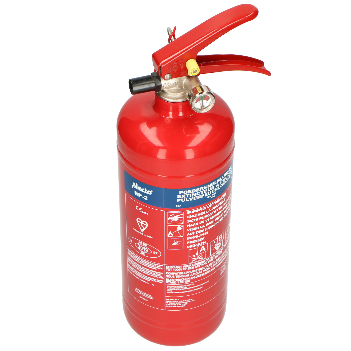 Alecto BP-2 - Fire extinguisher powder 2 kilogram