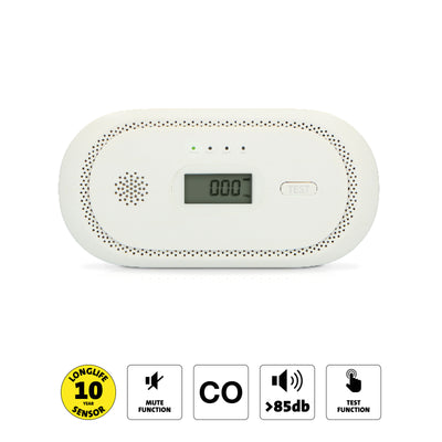 Alecto COA2650 - Carbon monoxide alarm with 10 year sensor runtime and display (successor COA-26)