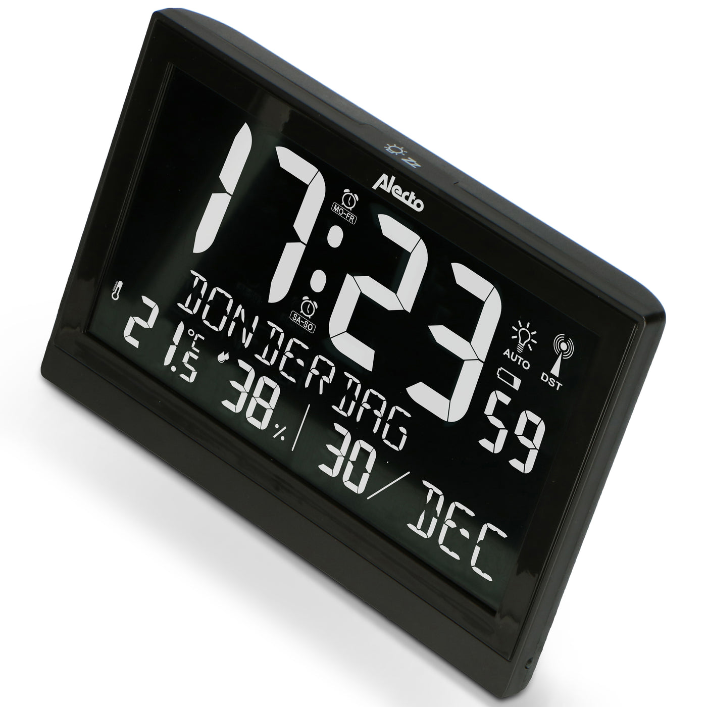 Alecto AK-70 - Large digital clock with thermometer, hygrometer