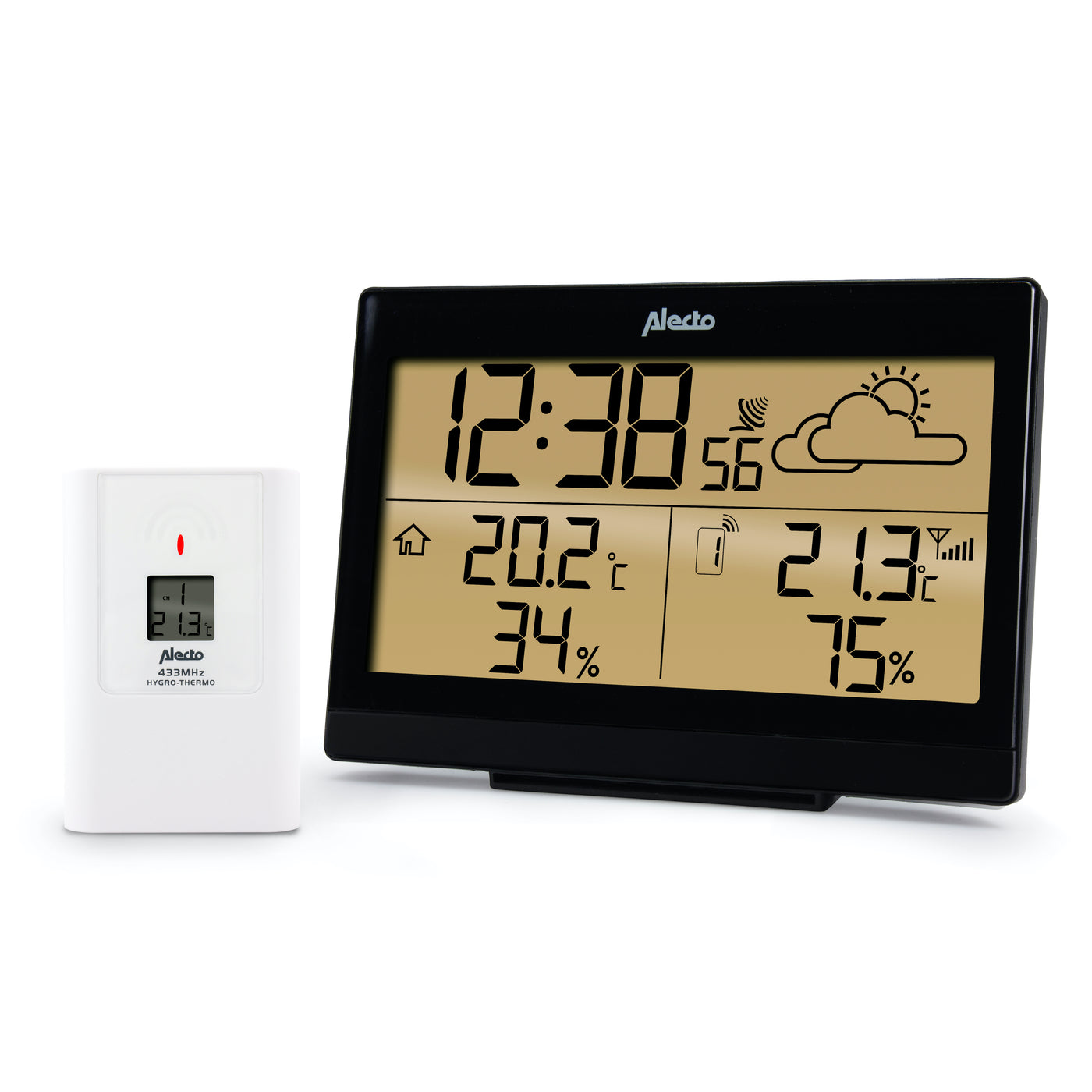 Alecto WS-2300 - Weather station with wireless sensor, black