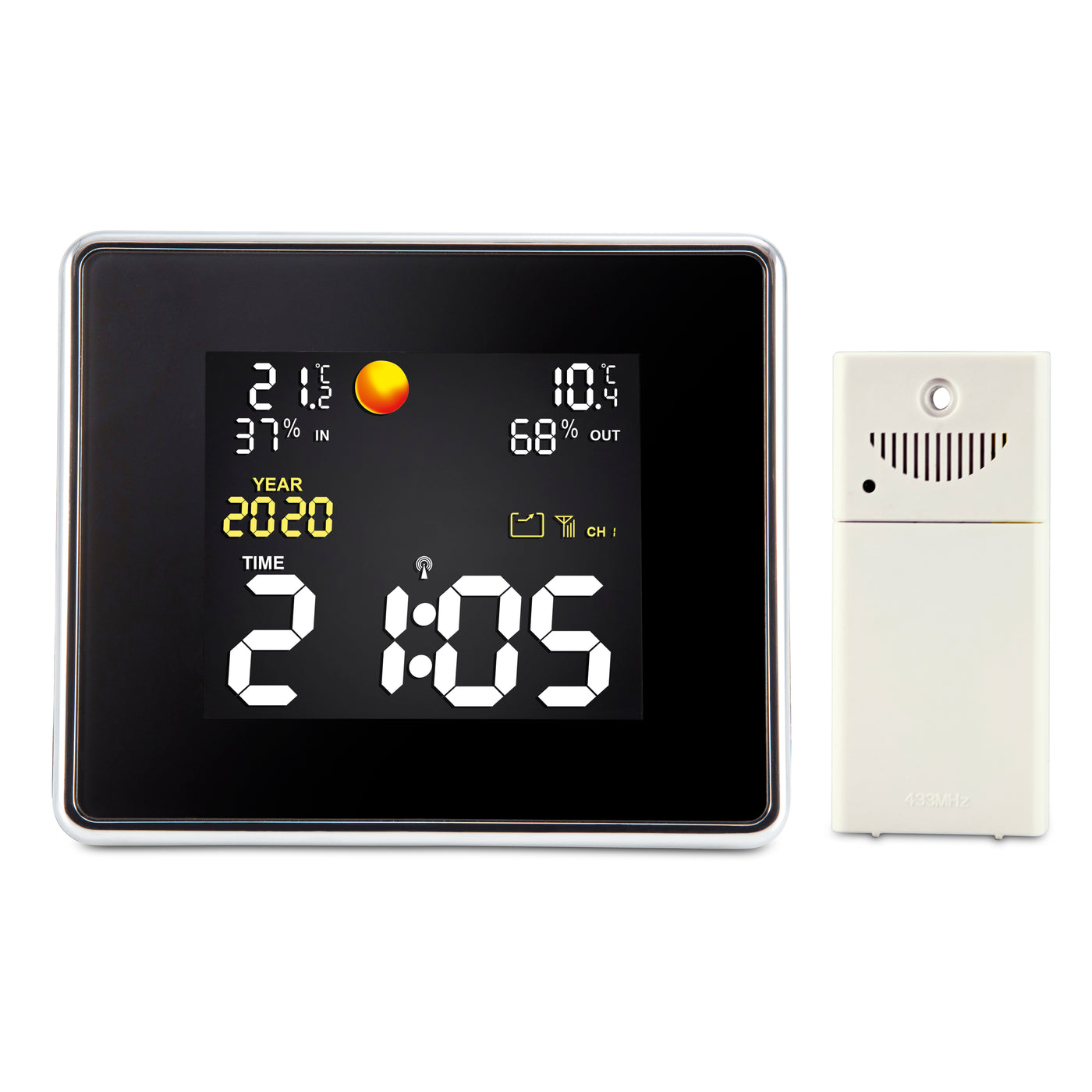 Alecto WS-1550 - Weather station with wireless sensor, black