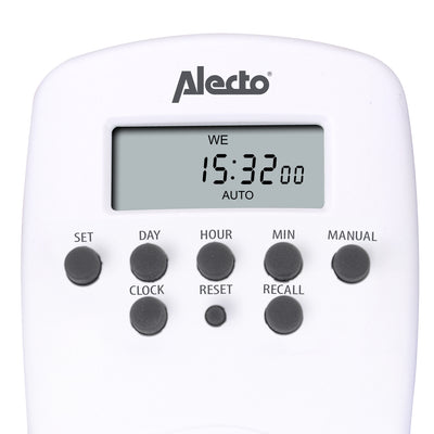Alecto DTS-814 - Digital timer switch, white