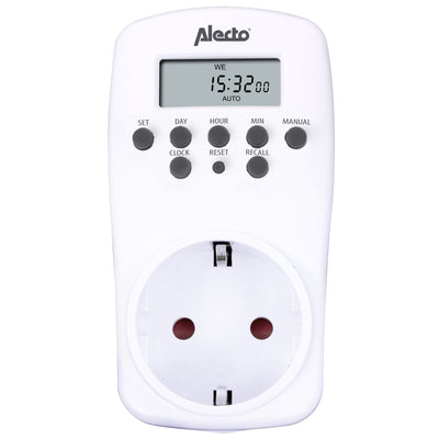 Alecto DTS-814 - Digital timer switch, white