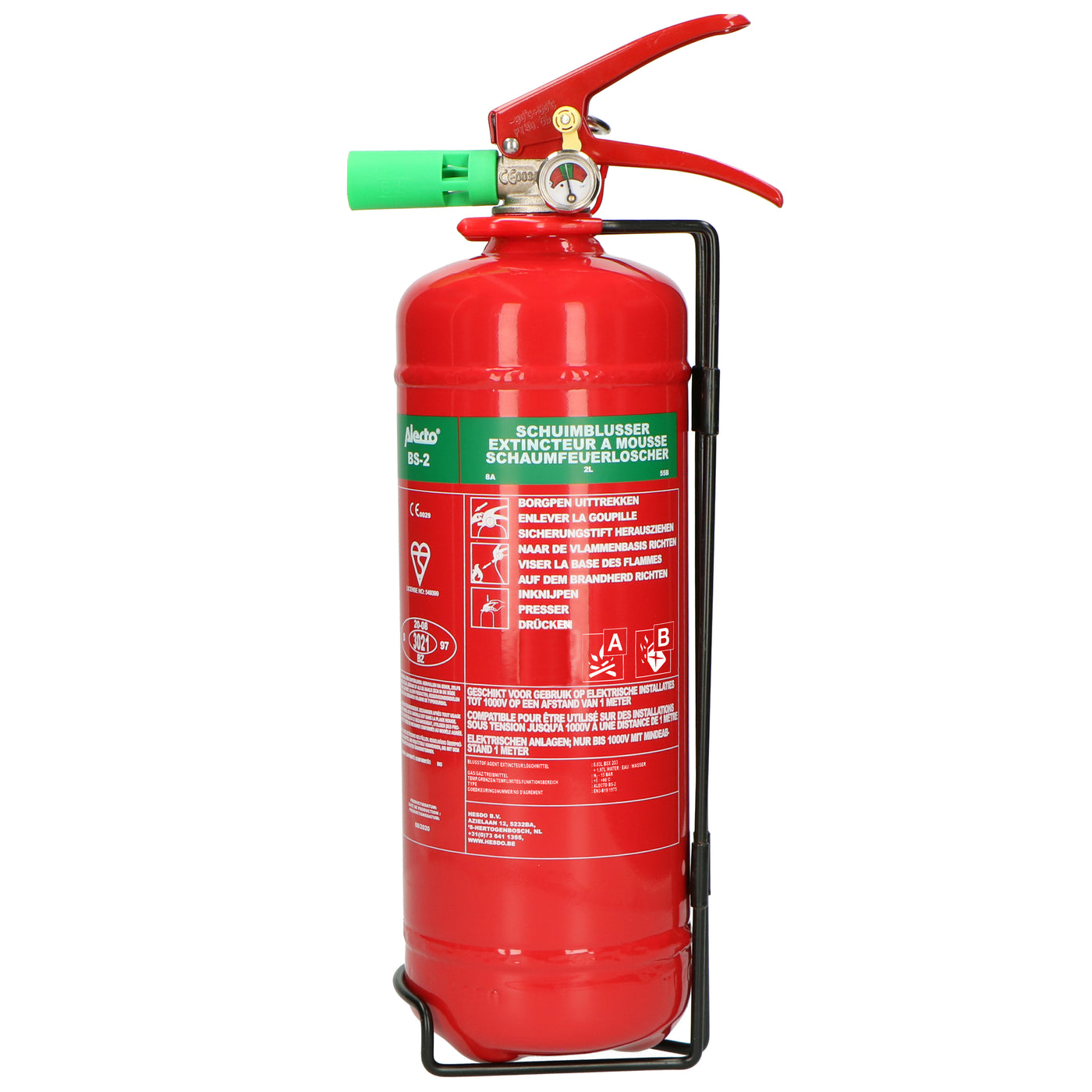 Alecto ABS-2 - Fire extinguisher foam 2 litres
