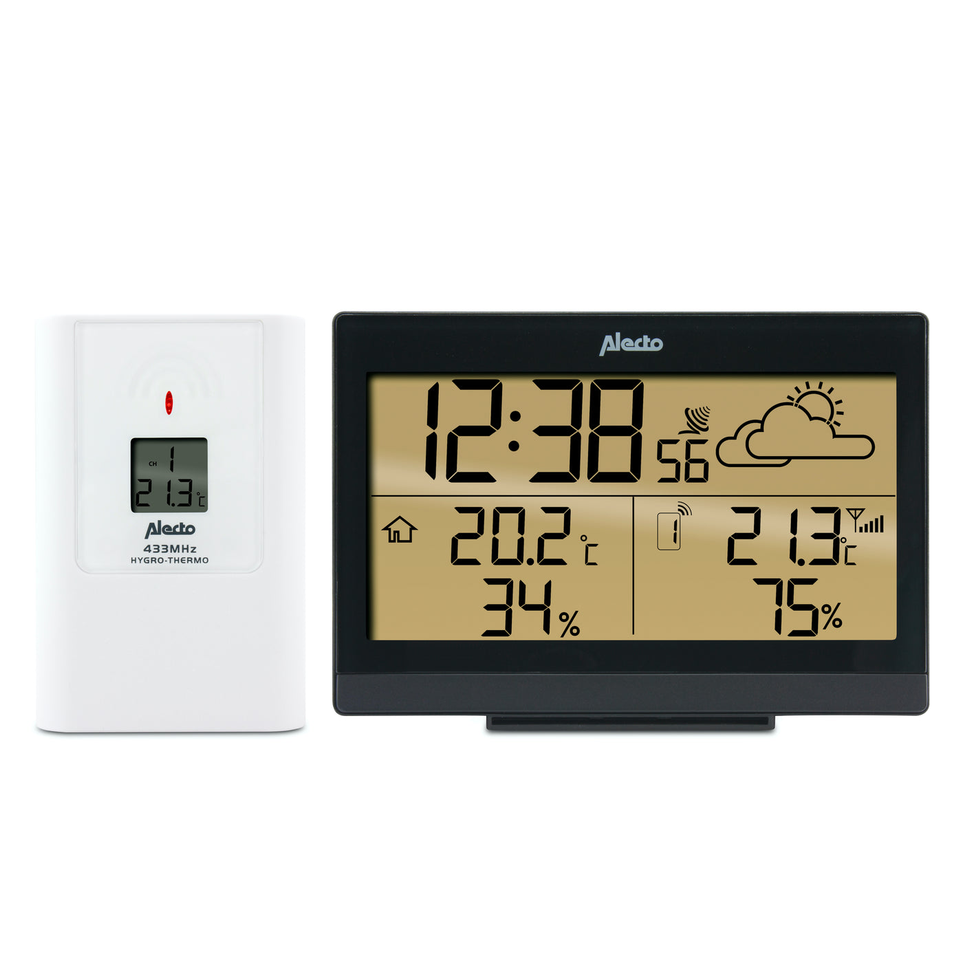 Alecto WS-2300 - Weather station with wireless sensor, black