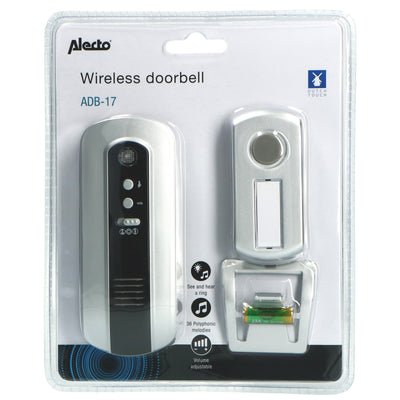 Alecto ADB-17 - Wireless doorbell, black/silver