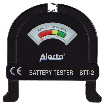Alecto BTT-2 - Universal compact battery tester for AA, AAA, C, D and 9V batteries