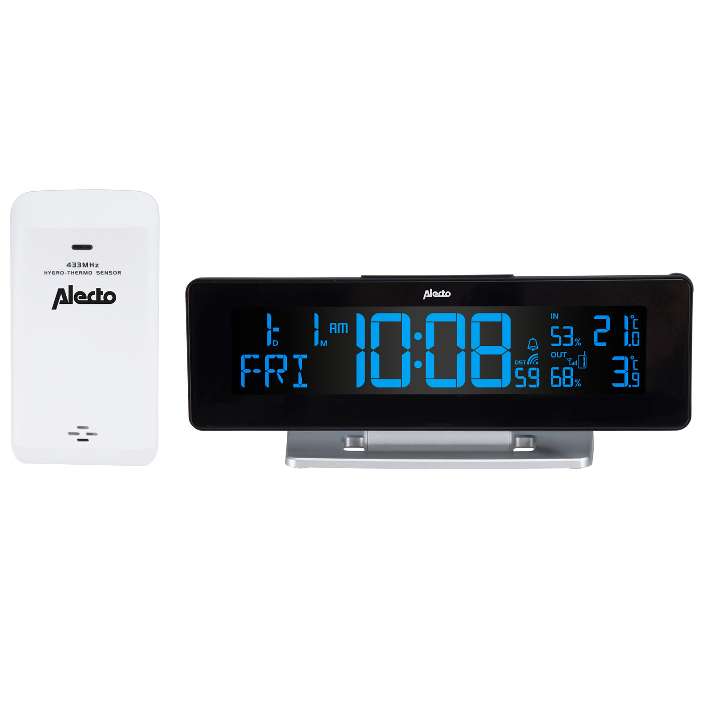 Alecto WS-2500 - Digital alarm clock with weather station