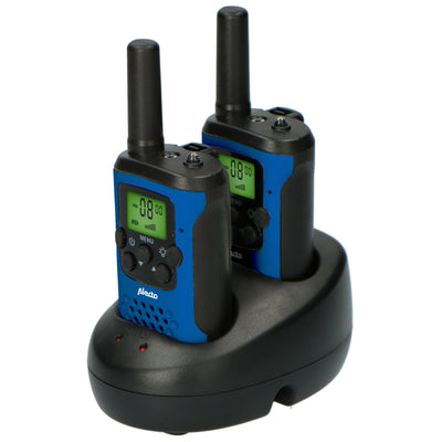 Alecto FR-175BW - Set of two Two-Way radios, range up to 7 kilometers, blue/black